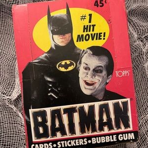 1989 TOPPS BATMAN Movie Series TradingCard Bubblegum Wax in Box 36 Sealed Packs